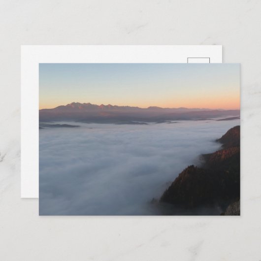 Sunrise over Tatras Briefkaart (Voorkant / Achterkant)