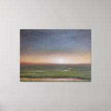 Sunrise Over the Marsh - Canvas Afdrukken