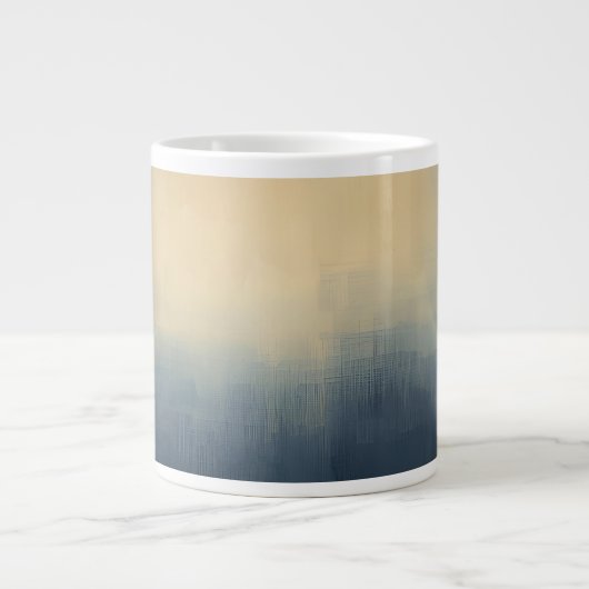 Sunrise Over the Skyline – Abstract Gradient City  Extra Grote Beker (Voorkant)