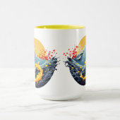 "Sunrise Over Waves : Koi Edition Mug (Centre)