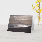 Sunrise Personalized 35th Wedding Jubileum Kaart (Gele Bloem)