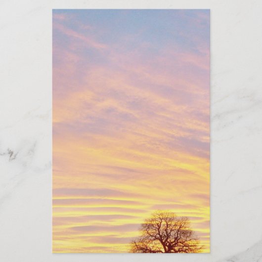 Sunrise Personalized Stationery Briefpapier (Voorkant)
