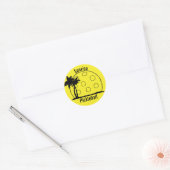Sunrise Pickleball Yellow Ronde Sticker (Envelop)