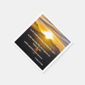 Sunrise Psalm 5:3 Bijbelverse Servet (Hoek)