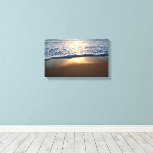 Sunrise Ray Reflection Canvas Afdruk (Insitu (Houten vloer))