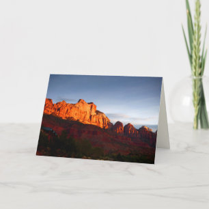 Sunrise, Red Rocks Utah Carte de voeux vierge