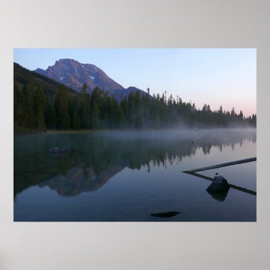 Sunrise Reflection at String Lake II Poster (Voorkant)