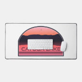 Sunrise rouge du lac Cayuga New York (Clavier et souris)