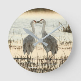 Sunrise Sandhill Crane pair Ronde Klok