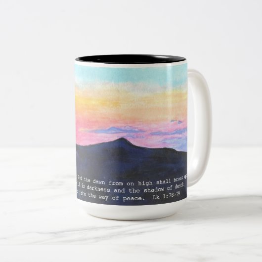 Sunrise Scriphe Mug (Devant droit)