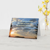 sunrise-serie4 Sympathie Kaart (Gele Bloem)