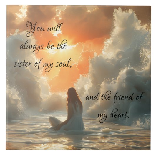 SUNRISE SISTER TILE TEGELTJE (Voorkant)