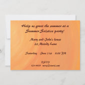 Sunrise Summer Solstice Party Uitnodiging (Achterkant)