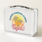 Sunrise-Sunburn-Sunset-Repeat | Gouden palmbomen (Achterkant)