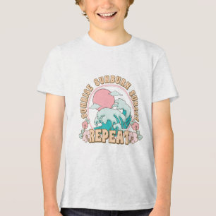 Sunrise Sunburn Sunset Repeat Summer Beach Life Tri-Blend Shirt