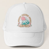 Sunrise Sunburn Sunset Repeat Summer Beach Life  Trucker Pet (Voorkant)