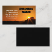 Sunrise Sunburst Mountain Visitekaartje (Voorkant / Achterkant)