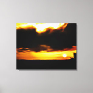 Sunrise/Sunset Blur Wrapped Canvas Afdruk