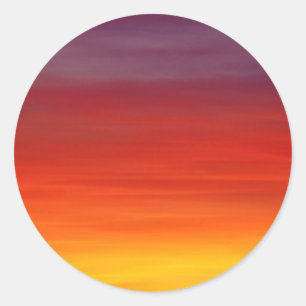 Sunrise Sunset Dawn Sky Ronde Sticker