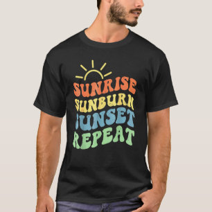Sunrise Sunset Herhaal  Vacatie Bea T-shirt