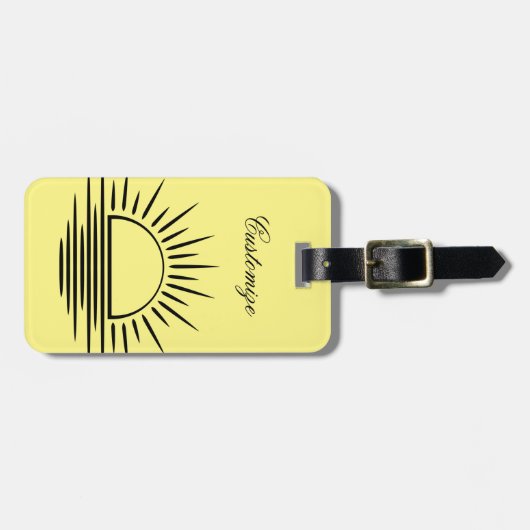 Sunrise/Sunset Reflection Thunder_Cove Bagagelabel (Voorkant horizontaal)