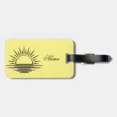 Sunrise/Sunset Reflection Thunder_Cove Bagagelabel (Achterkant horizontaal)