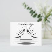 Sunrise/Sunset Reflection Thunder_Cove Briefkaart (Staand voorkant)