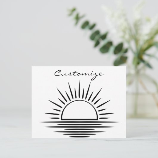 Sunrise/Sunset Reflection Thunder_Cove Briefkaart (Staand voorkant)