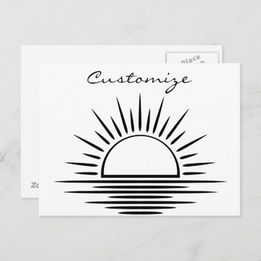 Sunrise/Sunset Reflection Thunder_Cove Briefkaart (Voorkant / Achterkant)