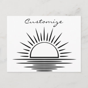 Sunrise/Sunset Reflection Thunder_Cove Briefkaart