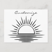 Sunrise/Sunset Reflection Thunder_Cove Briefkaart (Voorkant)