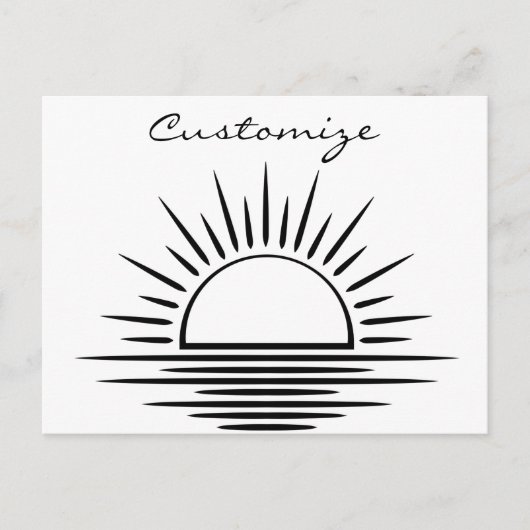 Sunrise/Sunset Reflection Thunder_Cove Briefkaart (Voorkant)