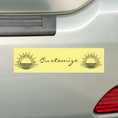 Sunrise/Sunset Reflection Thunder_Cove Bumpersticker (Op auto)