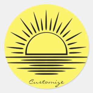Sunrise/Sunset Reflection Thunder_Cove Ronde Sticker