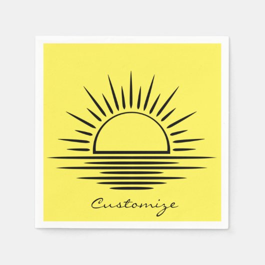 Sunrise/Sunset Reflection Thunder_Cove Servet (Voorkant)