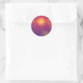 Sunrise Sunset Ronde Sticker (Tas)
