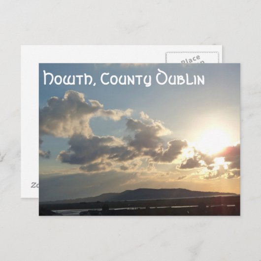 Sunrise Sur La Carte Postale Howth (Devant / Derrière)