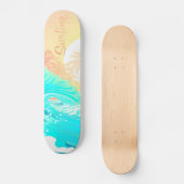 Sunrise Surfer Skateboard (Voorkant)