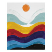 Sunrise Symfonie in Smaragd en Turquoise Perfect Poster (Voorkant)