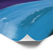 Sunrise Symfonie in Smaragd en Turquoise Perfect Poster (Hoek)