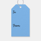 Sunrise Through Icicles Winter Natuur Fotografie Cadeaulabel (Achterkant)