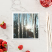 Sunrise Through Icicles Winter Natuur Fotografie Servetten (Insitu)