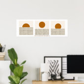 Sunrise to Sunset Praise Boho Scripture Muurkunst Poster (Thuiskantoor)
