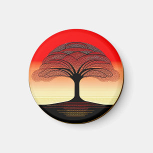 Sunrise Tree of Life Magnet Magneet