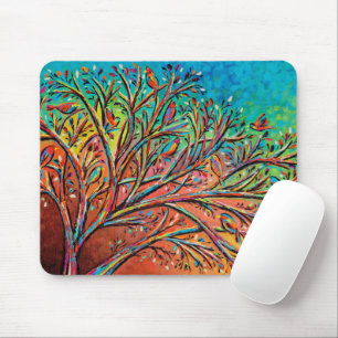 Sunrise Treetop Birds II Muismat