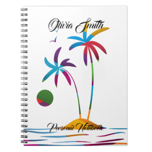 Sunrise Tropical Beach Multicolor Notitieboek