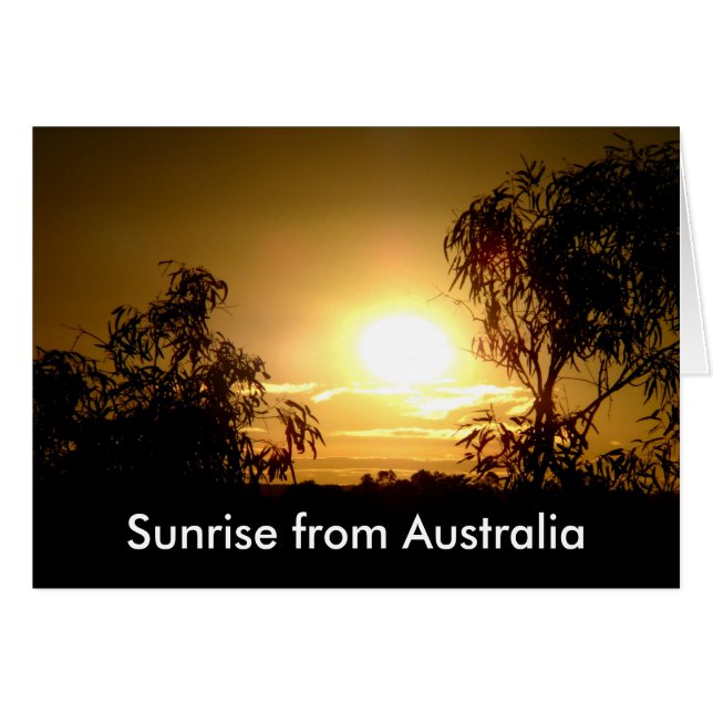 Sunrise uit Australië (Voorkant Horizontaal)