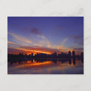 Sunrise uit de baai van San Diego Briefkaart
