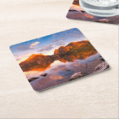 Sunrise Vierkante Kartonnen Onderzetter (Schuin)