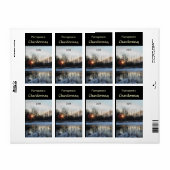 Sunrise Vijver Wijnlabel Etiket (Full Sheet)